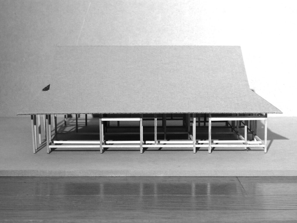 寺院庫裏　建築模型　構造模型