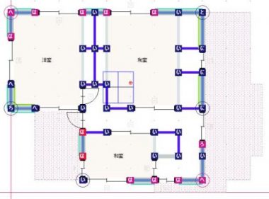 補強耐震診断平面図2F