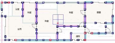 崖の上のS邸補強1F