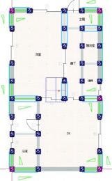 U邸1F現況耐震診断