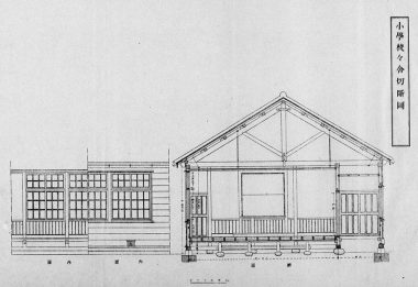 明治28学校建築図説明及設計大要から切断図